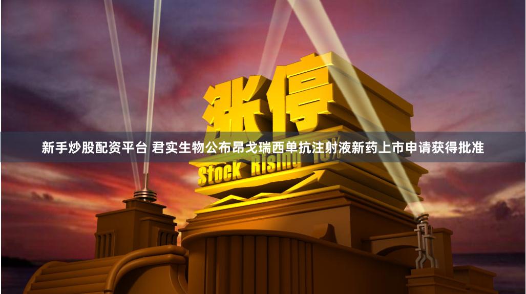新手炒股配资平台 君实生物公布昂戈瑞西单抗注射液新药上市申请获得批准